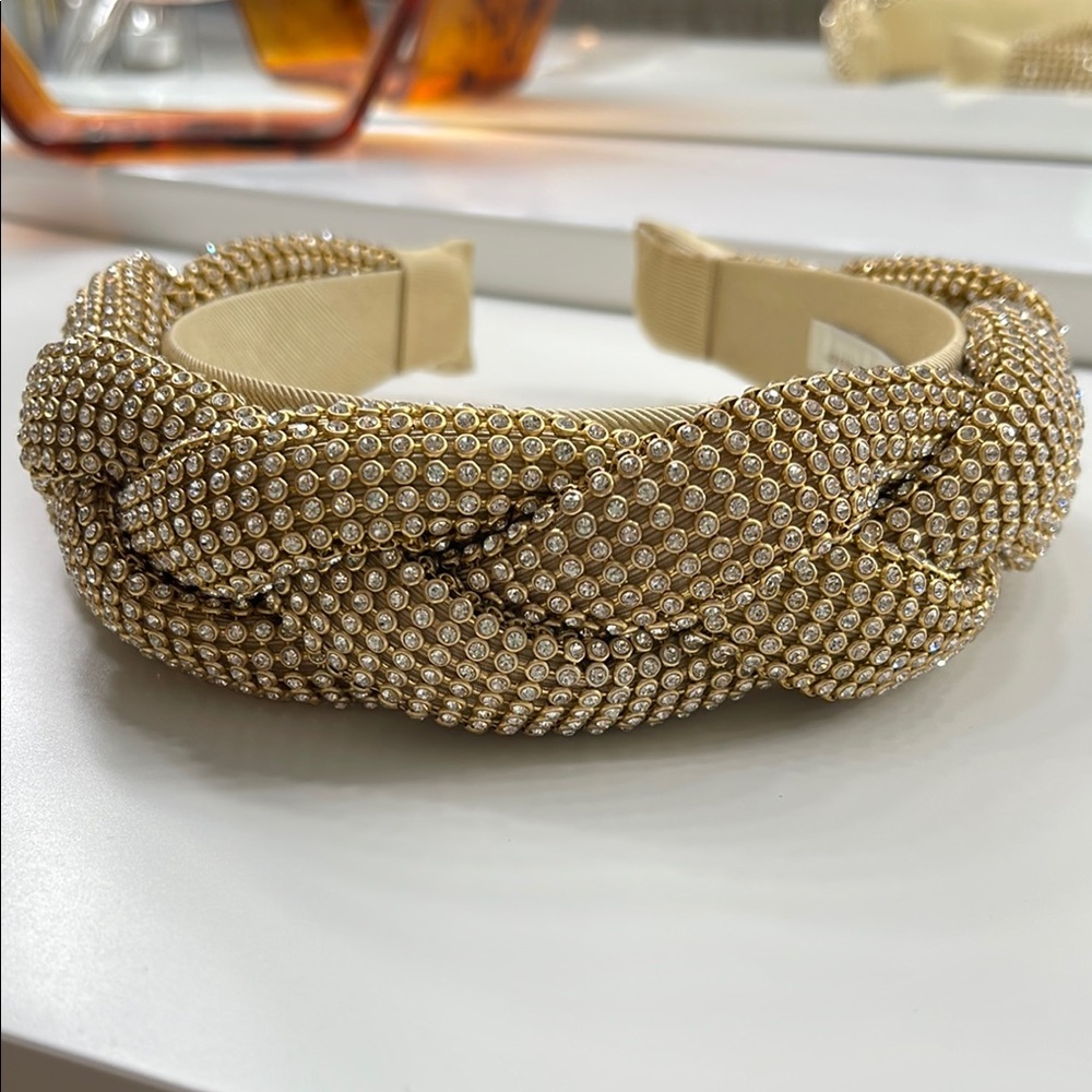 Gold Crystal Embellished Headband